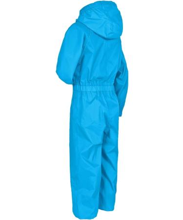 Trespass Kids Unisex Button Rain Suit 3-4 Years Teal - Waterproof Outdoor Gear - Buy Online on GoSupps.com