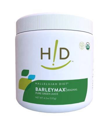 Hallelujah Diet Organic BarleyMax - Barley and Alfalfa Grass Juice Powder, Original, 4.2oz (60 Servings)