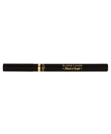 L'Or al Paris Super Liner Black'n'Sculpt Black - Eyeliner with a spherical felt tip revolutionary sculping technology - for a precise contour of the eyes 1 Pack (1 x 2 g)