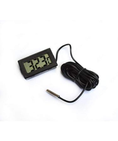 Eidyer Digital LCD Thermometer Temperature Monitor with External Waterproof Probe for Refrigerator Aquarium FishTank Water Temperature Thermodetector -Black 4.8cm 2.8cm 1.5cm - Buy Online on GoSupps.com
