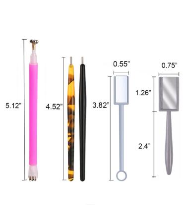 WOKOTO 5Pcs Nail Magnet Tool Set - Double Head Flower Design Pens & Strong Magnet Stick for Cat Eye Gel Polish - Nail Art Essential (MJB076) - Buy Online on GoSupps.com