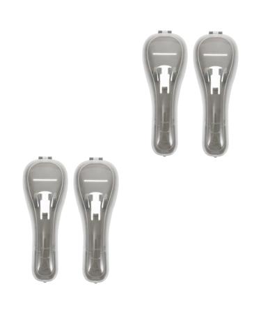 Beavorty 4 pieces of razor storage box Storage case for razor case for safety razor hairdresser shaver razor case Razor protection case travel nail cliffs box wearable