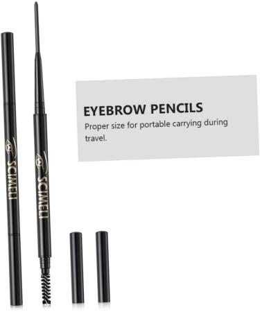 Balacoo 2pcs 2 1 Eyebrow Makeup Tools Mechanical Pencil Eyebrow Pencils Double-headed Eyebrow Pencil Key Set 1 count (Pack of 1) Dark Brownx2pcs - Buy Online on GoSupps.com