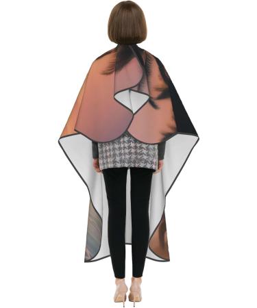Sunset Beach Printed Hair Cutting Cape - Professional 55x66in Polyester Cape for Smooth Haircuts | No Sticky Hair Accessories - Buy Online on GoSupps.com