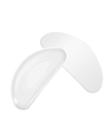 5x D Shape Silicone Eyeglass Nose Pads Stick On Non-Slip Soft Silicone White