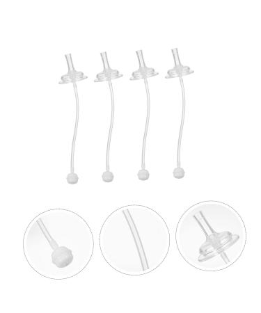 Bestonzon 4-Pack Baby Bottles with Silicone Straw - Sucker Learning Drinking Cup for Easy Feeding - Buy Online on GoSupps.com