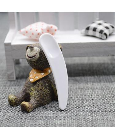 Onwon 100 PCS Mini Curved Cosmetic Scoop Makeup Mask Plastic Spoon - White - Buy Online on GoSupps.com