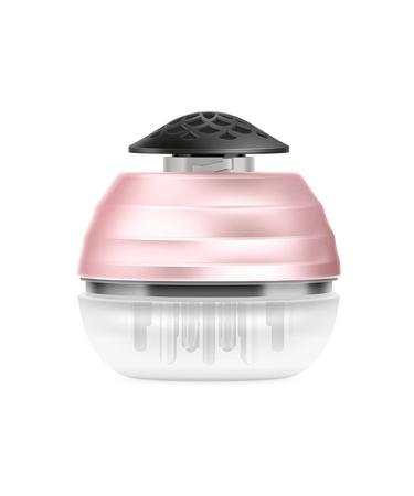Scalp Massage brush and hair applicator bottle 2 in 1 head massage cladding head massage brush scalp massage scalp massage brush for hair treatment Medicine essential oil serum (ros gold)
