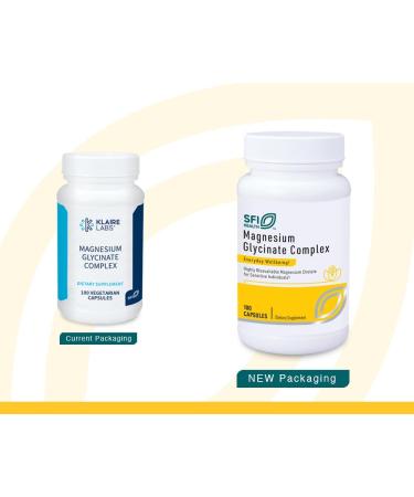 Klaire Labs Magnesium Glycinate Complex - 100mg Bisglycinate Blend for Bone Health & Sleep - Chelated for Better Absorption - 100 Capsules - Buy Online on GoSupps.com