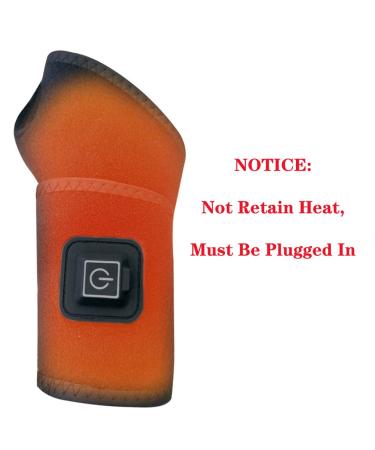Electric Heated Wrist Brace for Arthritis & Joint Pain Relief | Adjustable Wrist Warmer with Heat Therapy | 1 PC - Black - Buy Online on GoSupps.com