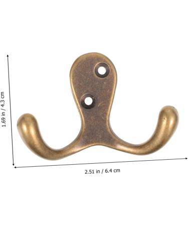 Alipis 6 Pcs Coat Hook Heavy Duty Coat Hangers Towel Hangers Hat Hook Copper Wall Hanger Copper Hook Metal 6.4X4.3CMx2pcs As Shownx2pcs - Buy Online on GoSupps.com
