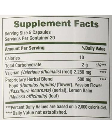 SENTA Valerian Root 450 mg Plus Calming Blend Natural 100 Capsules - Pack of 3 - Buy Online on GoSupps.com