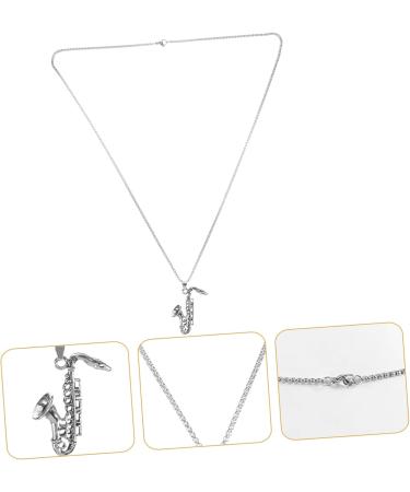 Parliky Saxophone Pendant Necklace A Necklace Charm Necklace Women Pendant Necklace Jewelry Miss Fashion - Buy Online on GoSupps.com