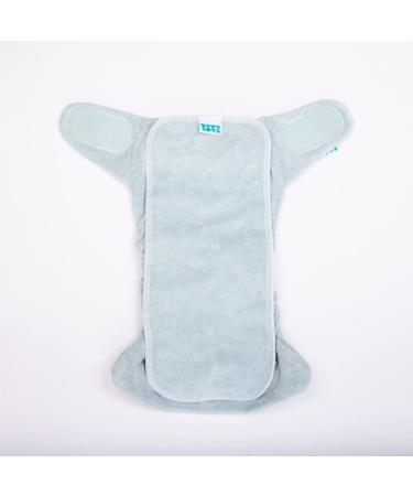 TotsBots Bamboozle Reusable Nappy - Bamboo Eco-Friendly Nappies for Babies & Toddlers - Mist Size 3 (35lbs+) - Buy Online on GoSupps.com