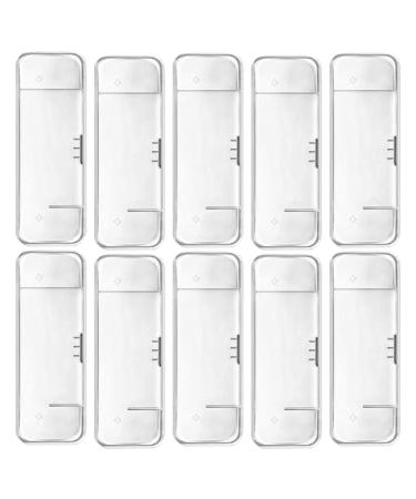 Frcolor 10-Pack Transparent Travel Case for Razors | Reusable Protective Cover Grill | Durable Plastic Razor Container - Buy Online on GoSupps.com