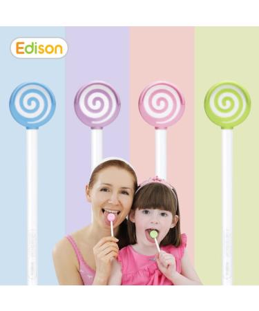 Florian Edison Kids Tongue Cleaner - Easy & Fun Oral Care Tool for Ages up to 13 | Made in Korea (Blue) - Buy Online on GoSupps.com