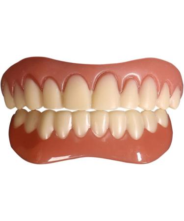 Comfort Fit Fake Teeth - Enhance Your Smile with Top & Bottom Veneers | Durable Denture Care Solutions - Buy Online on GoSupps.com