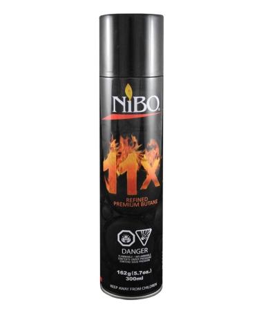 Nibo Refined Premium Butane 162g(5.7oz) 300ml 11x Refined Fuel Gas Lighter Refill (1 Can)
