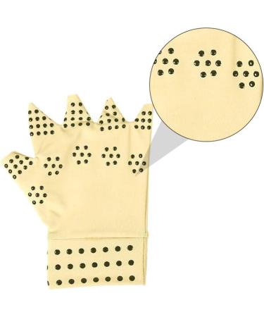 Buy Fingerless Mittens for Men - Magnetic Gloves for Carpal Tunnel & Tendonitis (Khaki) - International Shipping Available - Buy Online on GoSupps.com