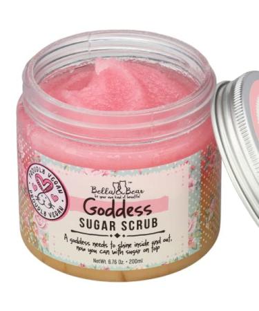 Bella and Bear Goddess Sugar Scrub | Paraben-Free, Vegan & Cruelty-Free Exfoliator | 6.7oz - Buy Online on GoSupps.com