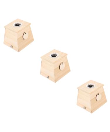 FOMIYES 3ST MOXIBUSISTION-BOX soccer legstulpe Moxa holder made of wood Moxibusion tool holder for moxibus tunnel Moxibusion case made of wood DIY tools wooden tools metal household