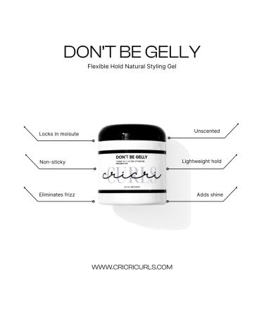 Don't Be Gelly - Lightweight Curly Hair Styling Gel | Fragrance-Free Paraben & Sulfate Free | 8 oz - International Shipping Available - Buy Online on GoSupps.com