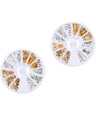 minkissy 4 Boxes Manicure Accessories Rhinestone for Nails Nail Jewelry Palette The Circle 3d - Buy Online on GoSupps.com