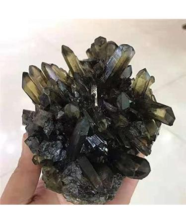 1pc Natural Rock Smoky Quartz Cluster Crystals Stones Home Decoration 200-300g Full of Texture - Buy Online on GoSupps.com