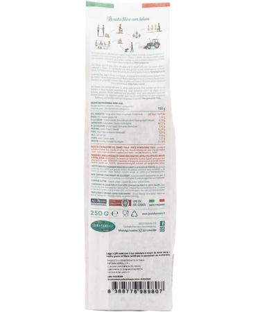 FRENTANA SRL FRENTANA Whole grain rigatoni from Cappelli durum wheat bronze drawn slowly dried Italian pasta artisanal processing package of 24 x 250gr - Buy Online on GoSupps.com