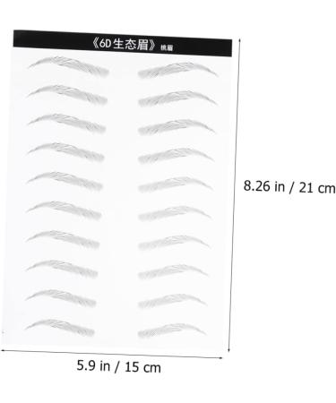 FOMIYES 2 Pairs Waterproof Sticker Makeup Stuff Artificial Eyebrow Patch Brow Tatoo Tool The Lazy Hair Miss - Buy Online on GoSupps.com