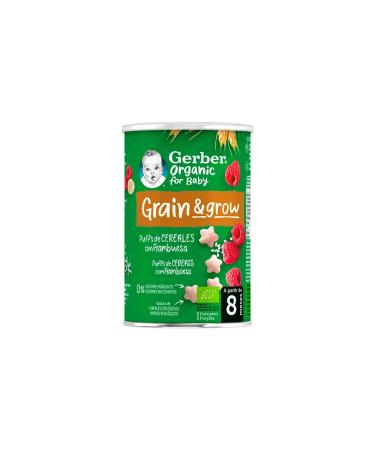 Nestl GERBER SNACK ORGANIC CEREALS AND RASPBERRY 35G