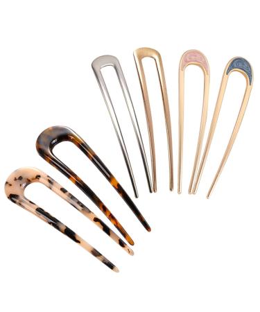 VASEMELE U-Shaped Hair Needles - 6 Pcs French Style Hair Clips for Updos & Chignons - Buy Online on GoSupps.com
