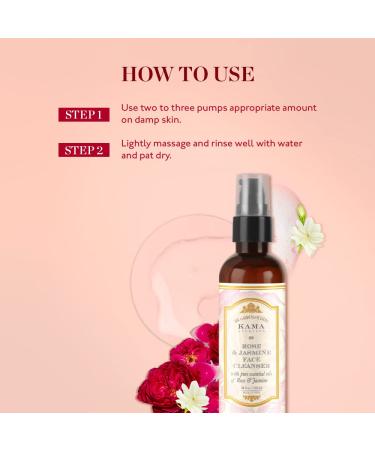 Kama Ayurveda Rose and Jasmine Face Cleanser | Pure Essential Oils | 100ml | International Shipping - Buy Online on GoSupps.com