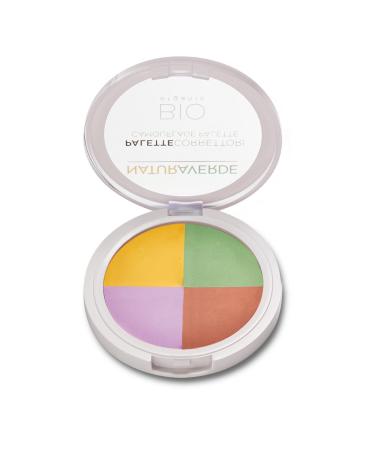 SODICO srl Naturaverde Organic makeup correction palettes camouflage makeup 4 colours concealer opaque circles around the eyes 100 natural beauty cosmetic makeup 8 g