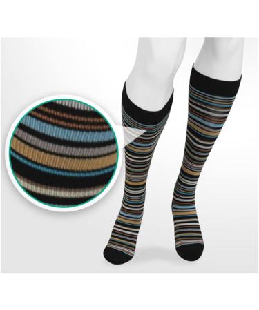 Juzo Power Vibe Premium Compression Socks 15-20 mmHg for Men & Women - Super Stripe Small | International Shipping Available - Buy Online on GoSupps.com