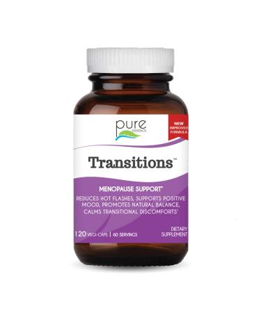 Pure Essence Transitions Menopause Support 120 Vegi-Caps