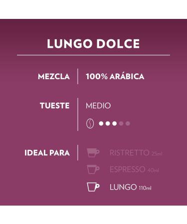 Buy Lavazza A Modo Mio Lungo Dolce - 16 Arabica Coffee Capsules Medium Roast 100% Arabica Intensity 6/13 | International Shipping Available - Buy Online on GoSupps.com