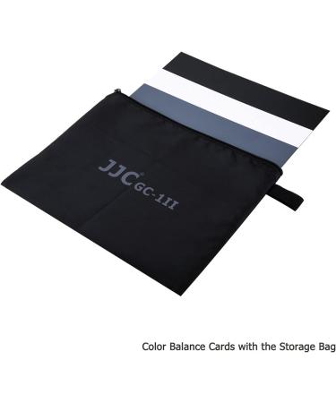 JJC 3-in-1 Pack A4 Size Water Resistant Photography Color Balance Cards - Grey, Black, White | 10 x 8 inch PVC Cards - Buy Online on GoSupps.com
