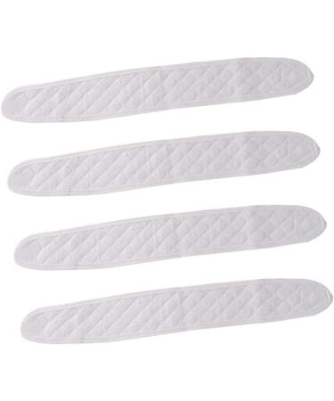 Healeved 4pcs Umbilical Cord Navel Belly Bands for Newborn Baby - Pure Cotton Belly Protector - White - 43X8CM - Buy Online on GoSupps.com