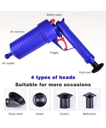 Air Pump Pressure Pipe Plunger - Ultimate Drain Cleaner for Clogged Sinks & Sewers | Fast International Shipping - Buy Online on GoSupps.com