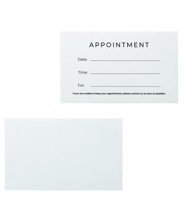 ITZAMNA Appointment Card for 100 Salon Makeup Artists White