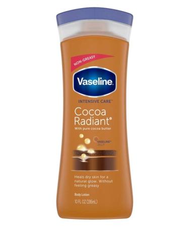 Vaseline Intensive Care Cocoa Radiant Lotion 10 oz - Hydrating Moisturizer for Dry Skin | International Shipping Available - Buy Online on GoSupps.com