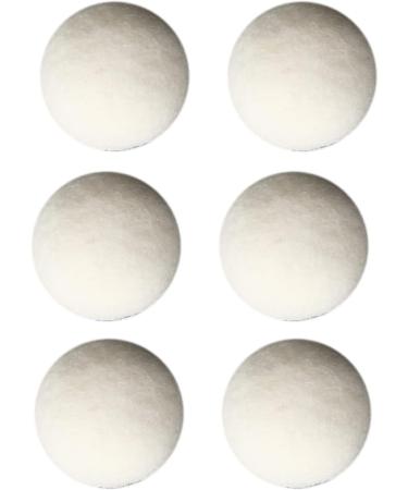 Drying Ball Reduce Static Electricity 6 Pcs Dehumidify High Density Wool Laundry Balls for Clothes Washing (5cm) - Buy Online on GoSupps.com