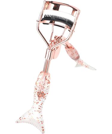 lyanny Small Eyelash Curler | Fish Tail Shape Eye Curler with Comb Teeth Ergonomic Eyelash Tools Beautiful Portable Makeup Supplies for Eye-Opening Lifted Lashes A4 Electroplated Rose Gold With Black Comb Rose Go - Buy Online on GoSupps.com