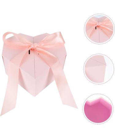 SKISUNO Candy Bag 1pc Love Box Bridesmaid Boxes Flower Heart Shape Case Piggy Bank Romantic Child 1 count (Pack of 1) Pink - Buy Online on GoSupps.com