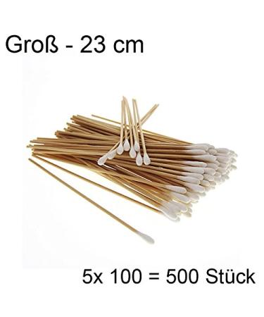 500x Large Cotton Swabs - Kosmetex Wooden Stick with Cotton Head | Perfect for Beauty & Hygiene - International Shipping Available - Buy Online on GoSupps.com