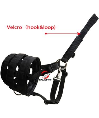 FREESSBRAME Muzzle - High-Quality Nylon Food Brake Adjustable & Comfortable Breathable Design with Velcro Fastener for Optimal Protection - Buy Online on GoSupps.com