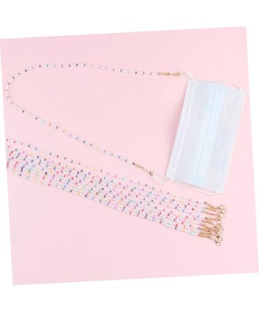 Shop Minkissy 2-Pack Sturdy Mask Glasses Hanging Chain - Multi-Functional Slip-Resistant Pearl Lanyard for Kids & Glasses - Buy Online on GoSupps.com