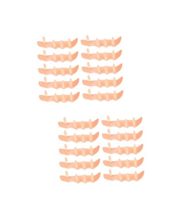 Healvian 20 Pcs Five Finger Correction Silicone Gel Correct Bunions Toe Spreaders Bunion Toe Spacer Toe Separators Practical Protectors Silicone Correctors Isolator Out of Shape Skinx2pcs 9X3CMx2pcs