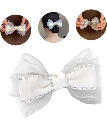 FRCOLOR Big Fabric Butterfly Hair Clip white hair clips big hair bows Women Cute Hair Clips red hair bows rhinestone barrettes for women bow hair clips South Korea girl rhinestone Hair - Buy Online on GoSupps.com